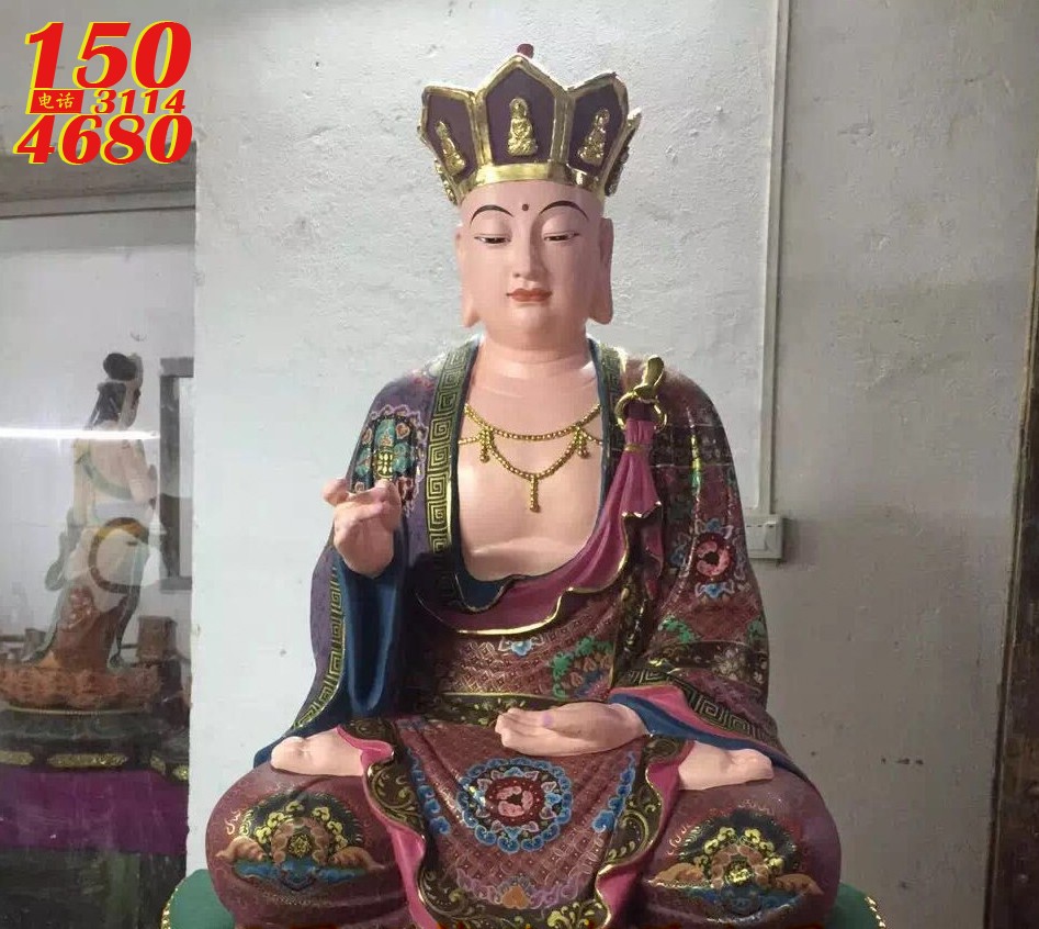 地藏王菩萨(地藏菩萨)石雕/铜雕/玻璃钢雕塑像厂家定制图片之“地藏王菩萨玻璃钢雕塑像”